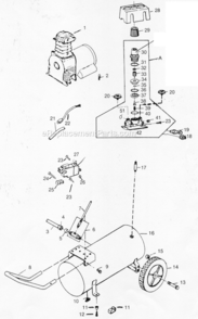 Part Location Diagram of CV221503SJ Campbell Hausfeld Check Valve Assembly
